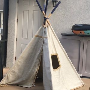 Pottery Barn canvas Teepee.